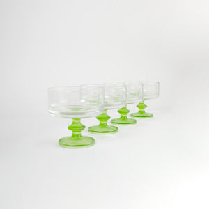 Bottle Green Vintage Dessert Dishes