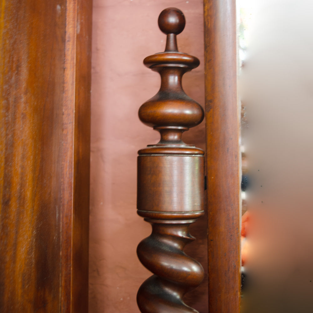 Large Barley Twist Dressing Table Swing Mirror