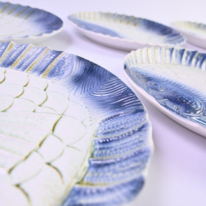 Set of 6 fish plates