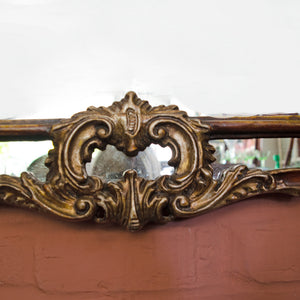 Large 19th Century Italian Rococo Gilt Mirror