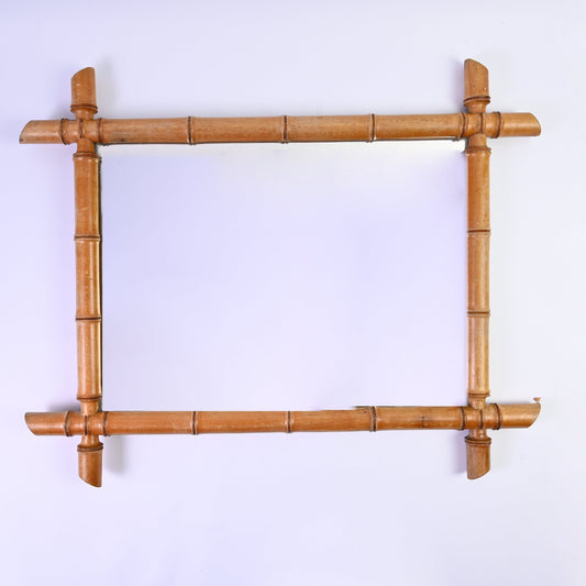 Large Light Bamboo Mirror