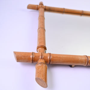 Large Light Bamboo Mirror