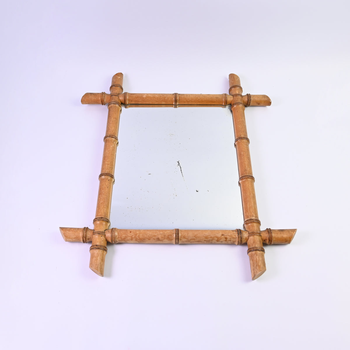 Medium Light Bamboo Mirror