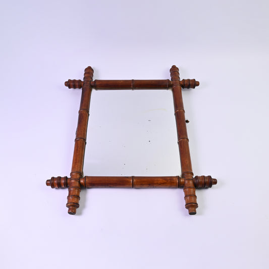 Medium Dark Bamboo Mirror
