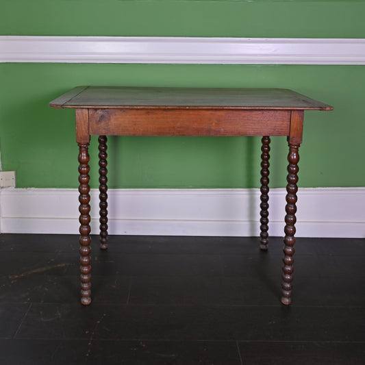 Wooden Antique Table with Bobbin Legs