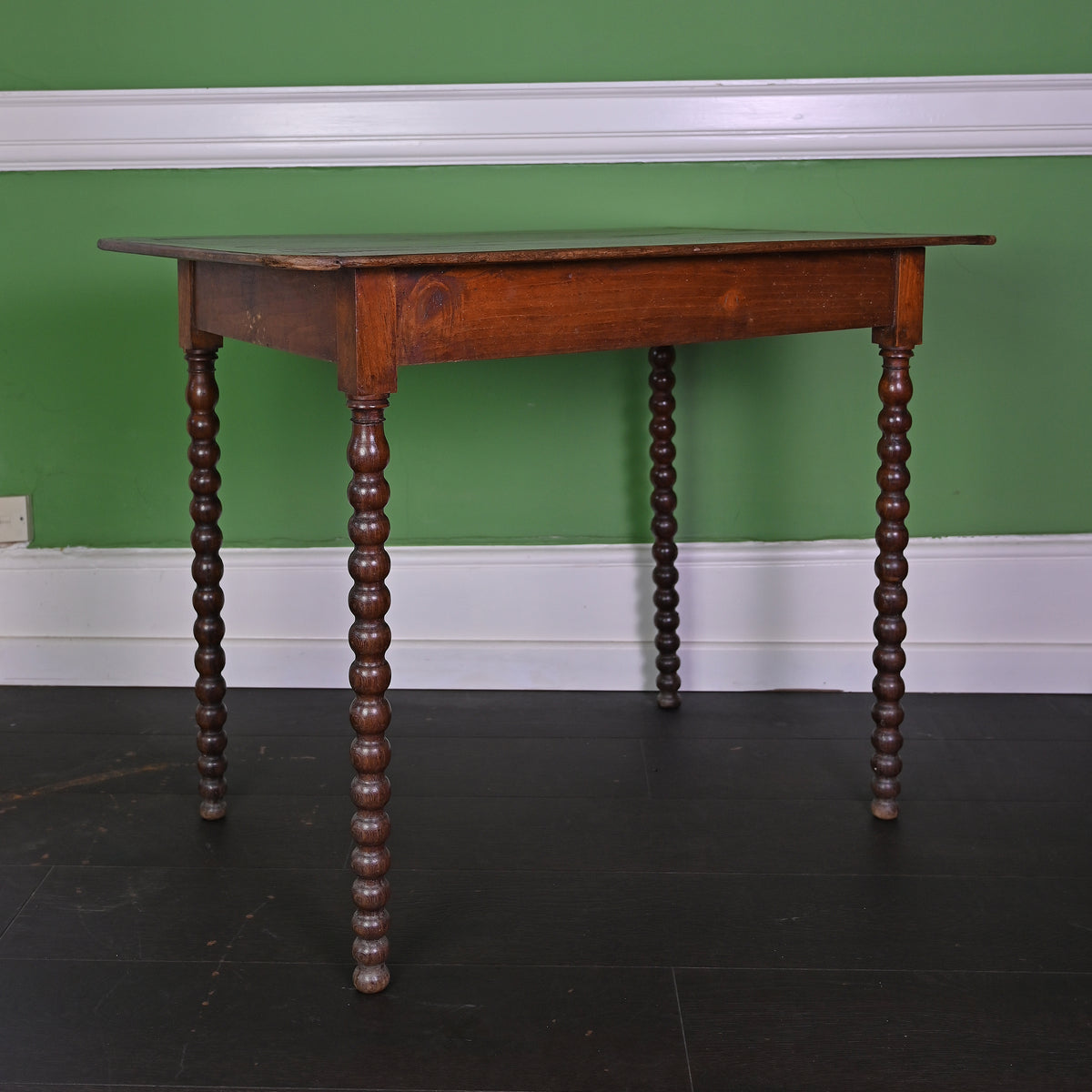 Wooden Antique Table with Bobbin Legs