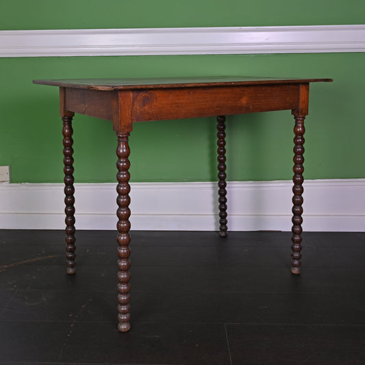 Wooden Antique Table with Bobbin Legs