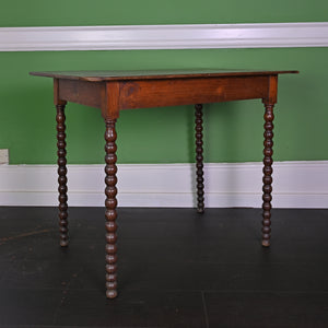 Wooden Antique Table with Bobbin Legs