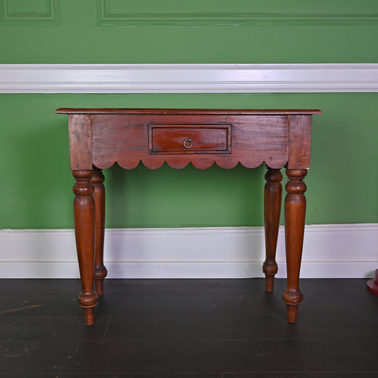 Scalloped Wooden Table