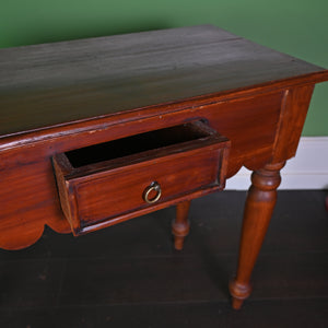 Scalloped Wooden Table