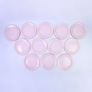Set of Pink Plates