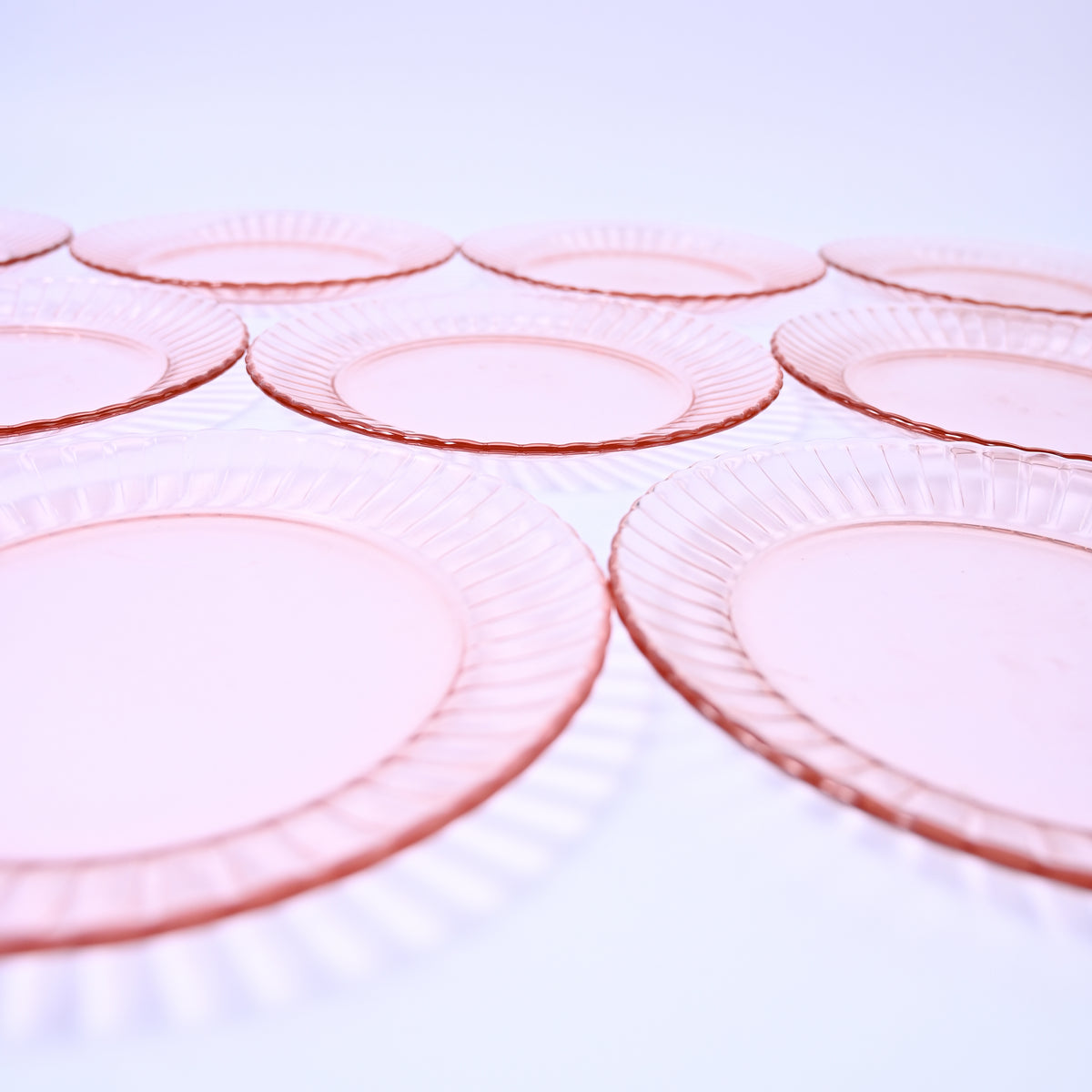 Set of Pink Plates