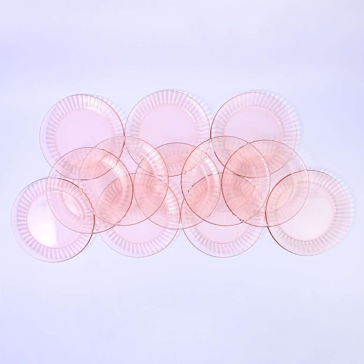 Set of Pink Plates
