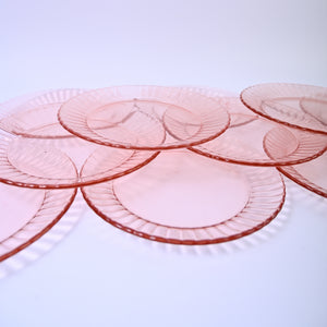 Set of Pink Plates