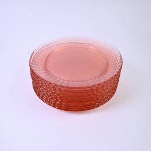Set of Pink Plates