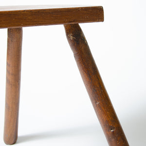 French Oak Milking Stool