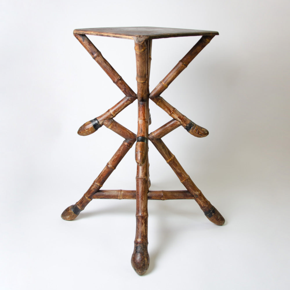 Elegant Bamboo Side Table