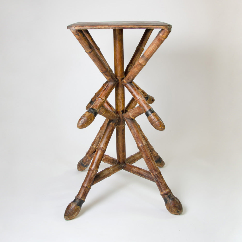 Elegant Bamboo Side Table