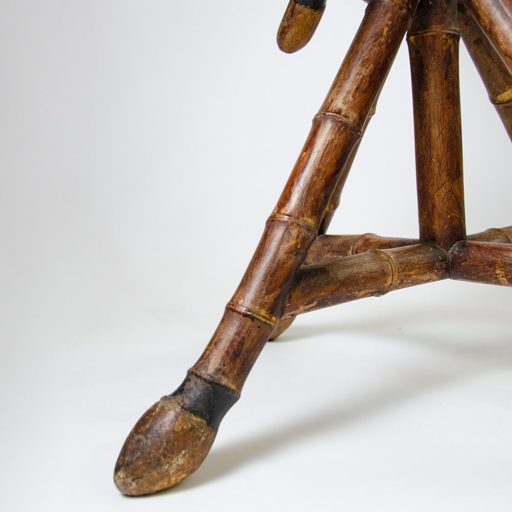 Elegant Bamboo Side Table