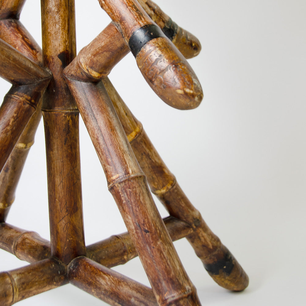 Elegant Bamboo Side Table