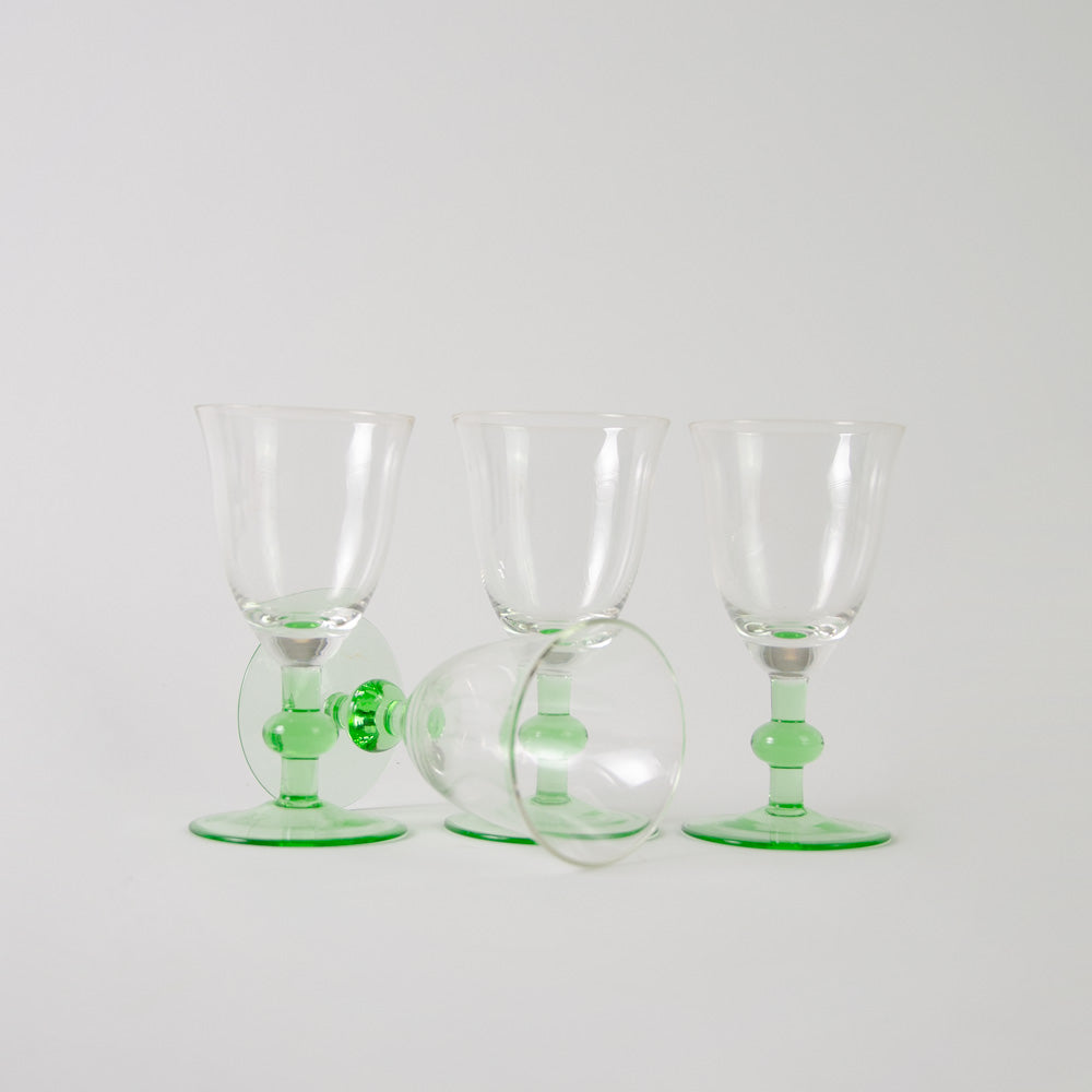 French Aperitif bobbin glasses