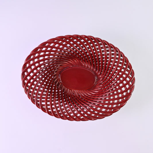 Red Lattice Bowl