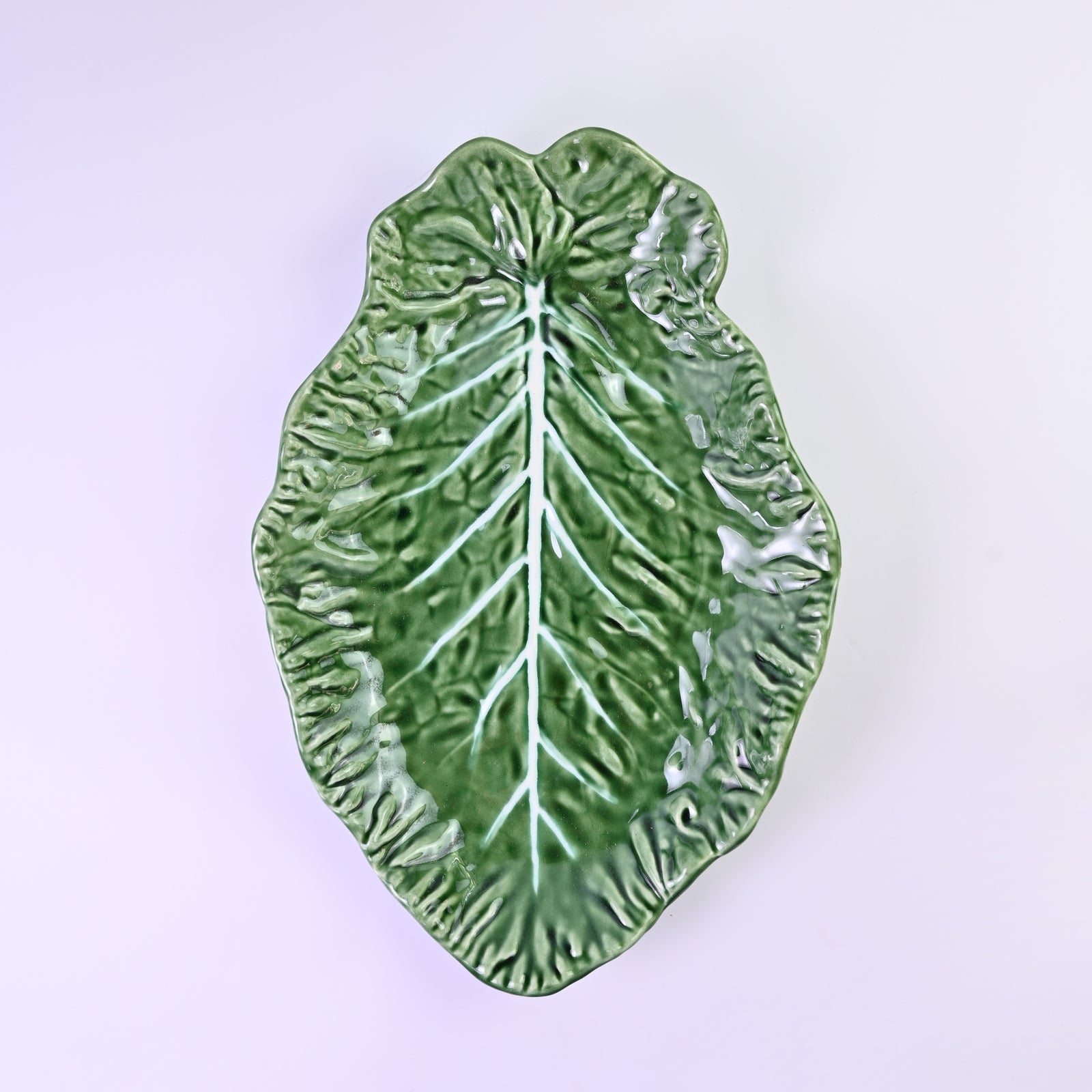 Long Cabbage Leaf Serving Dish
