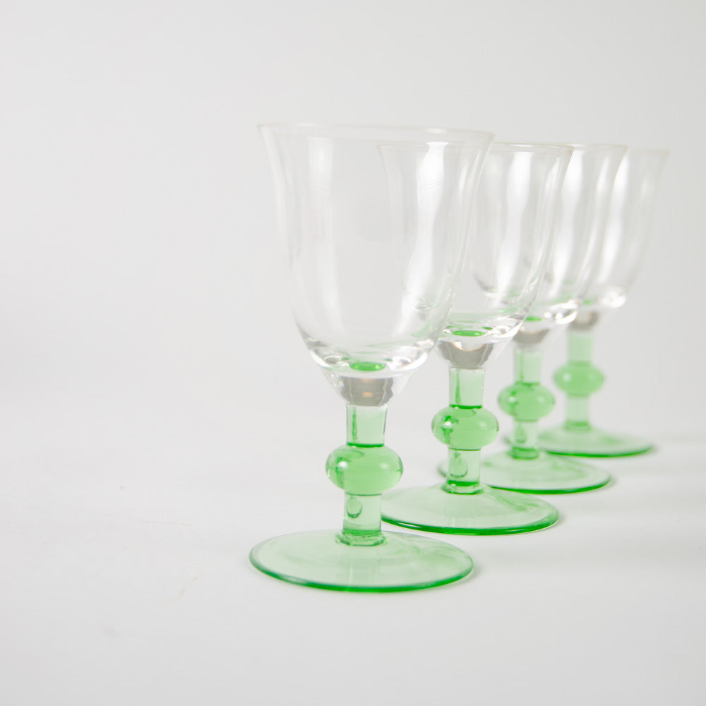 French Aperitif bobbin glasses