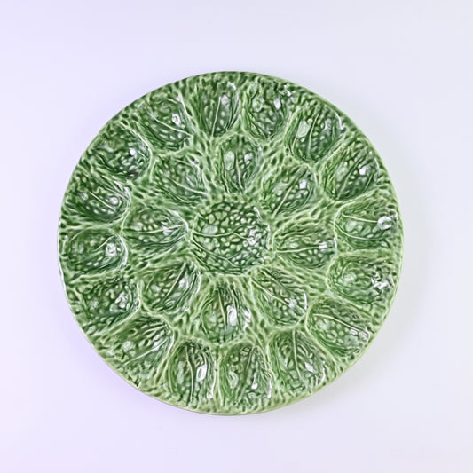 Olfaire Cabbage Leaf Egg Platter