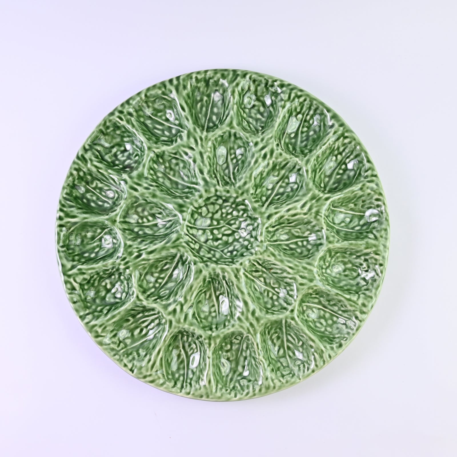 Olfaire Cabbage Leaf Egg Platter