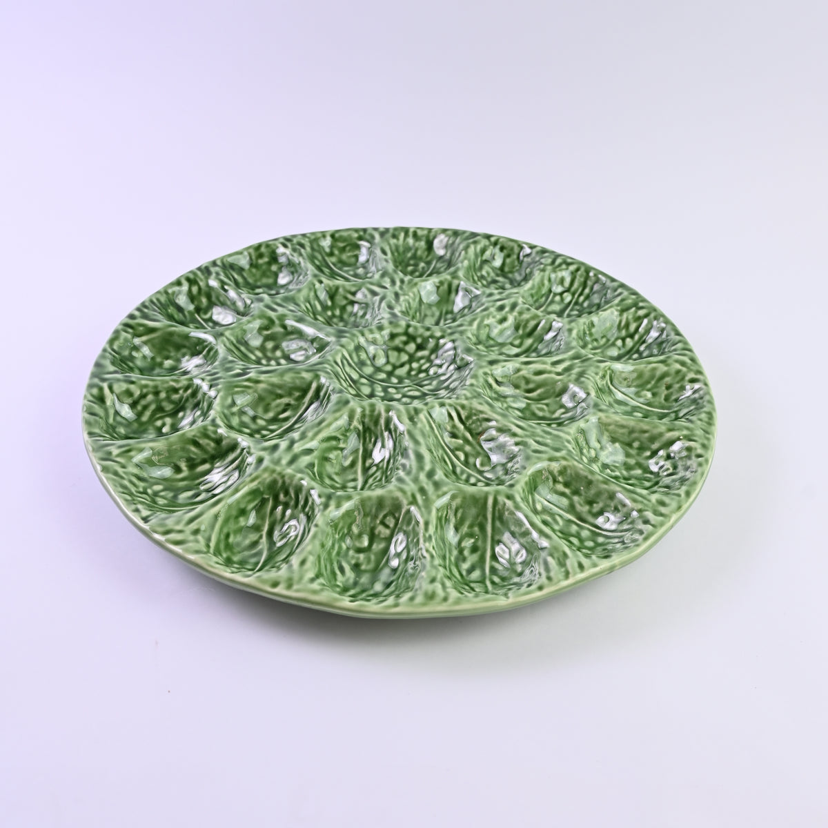 Olfaire Cabbage Leaf Egg Platter
