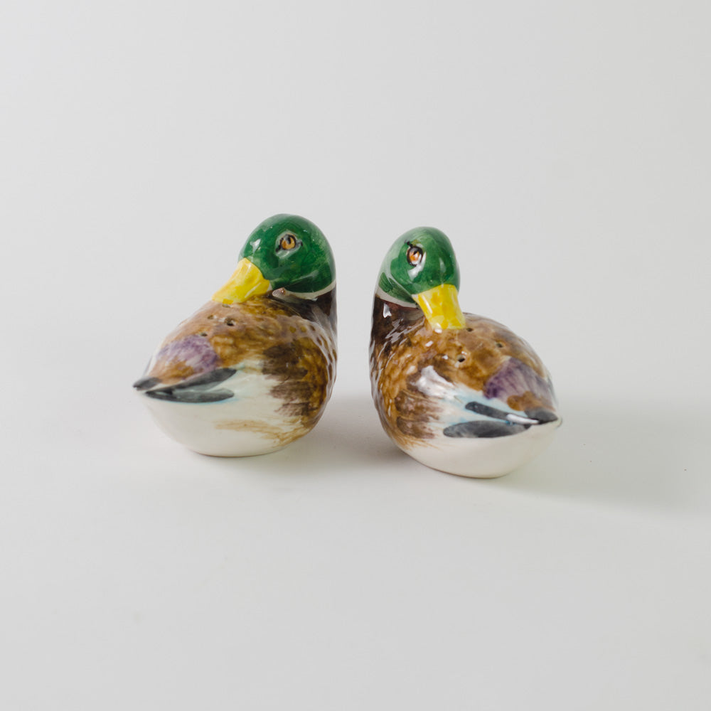 Pair of Duck Salt and Pepper Shakers