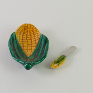 Sweetcorn Plate and Butter Knife Set