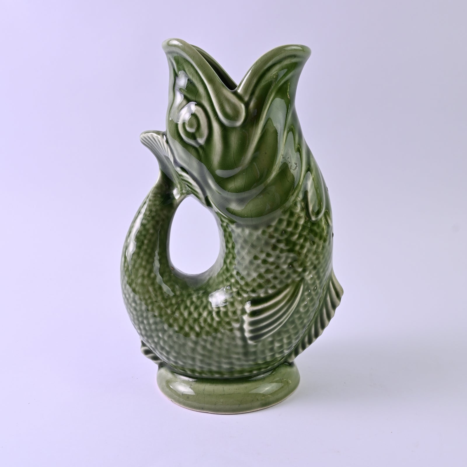 Large Green Gluggle Jug
