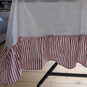 Luxurious Handmade Ruffled Tablecloth