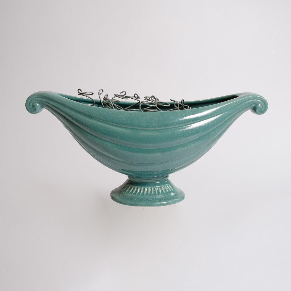 Rare Green Mantle Vase