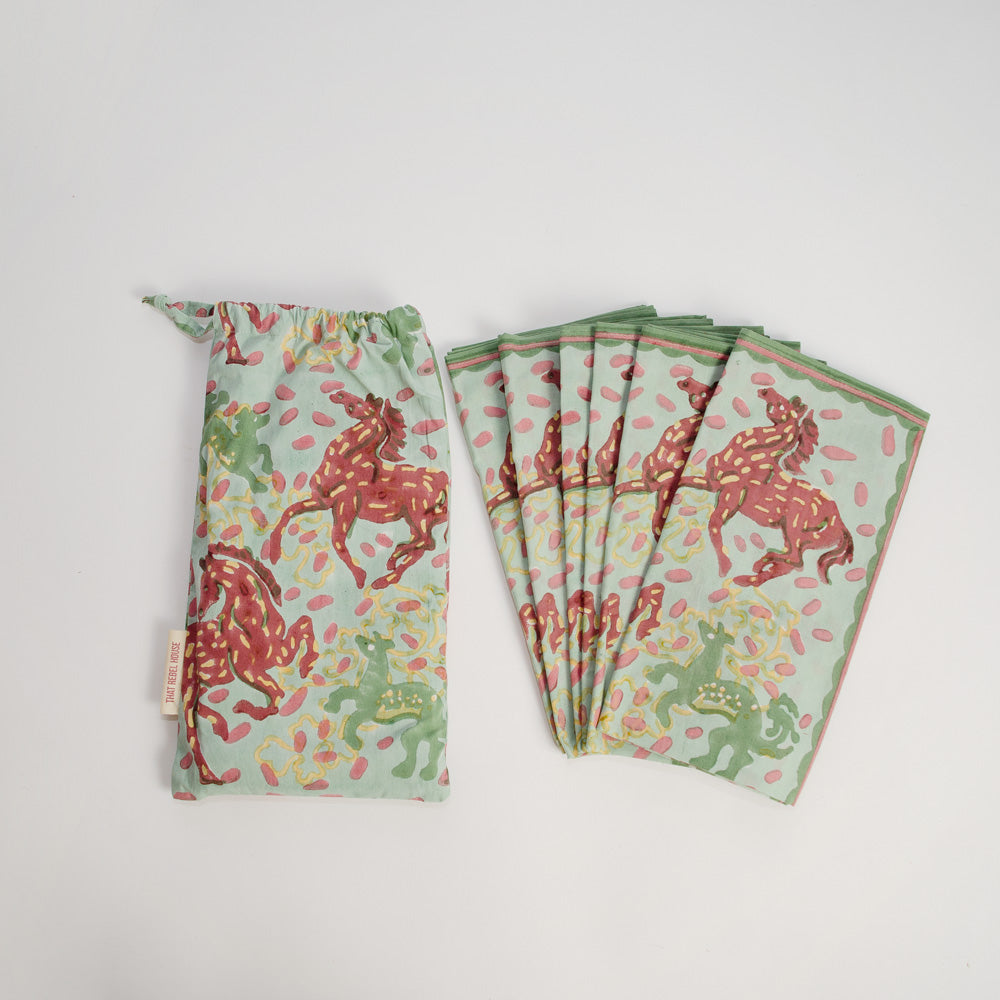 Beautiful Block Print Cotton Napkins