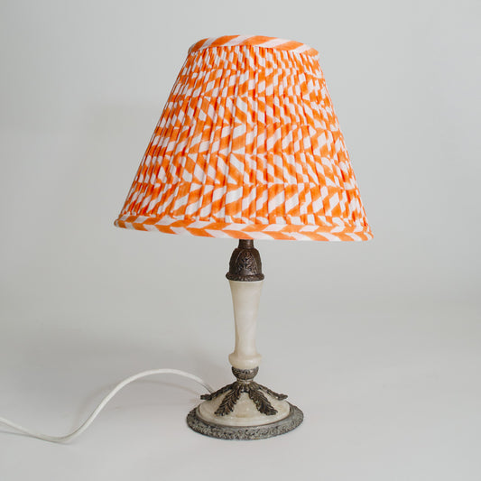 Vintage Brass and Marble Table Lamp Base