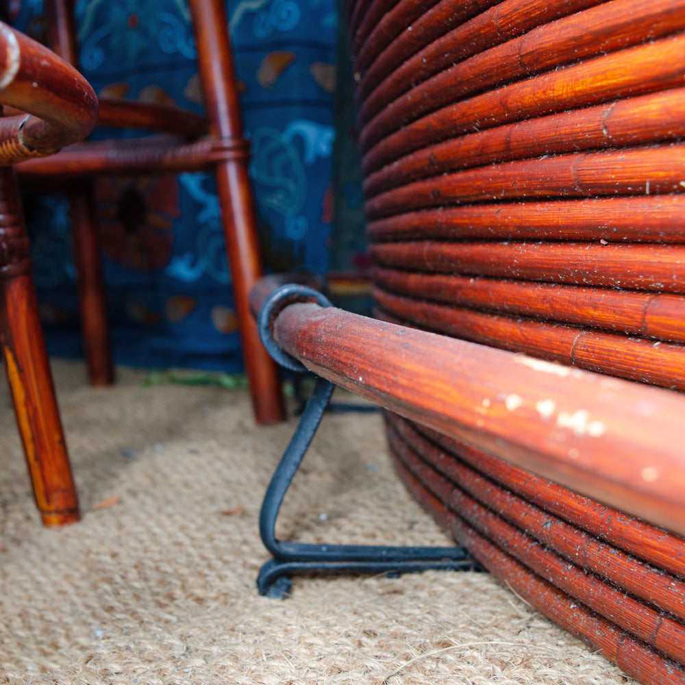 Mid Century Bamboo Tiki Cocktail Bar