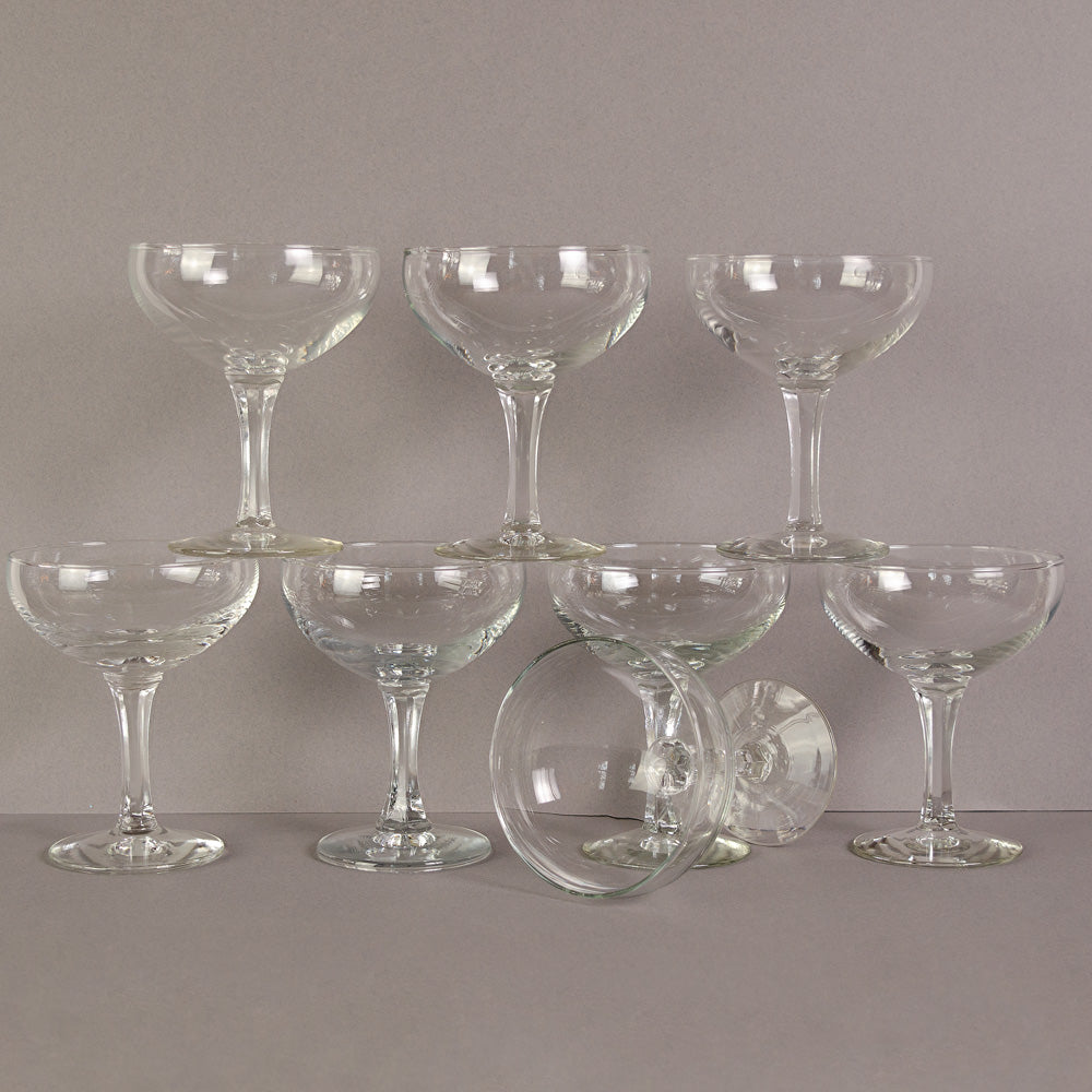 Set of Six Vintage Champagne Coupes