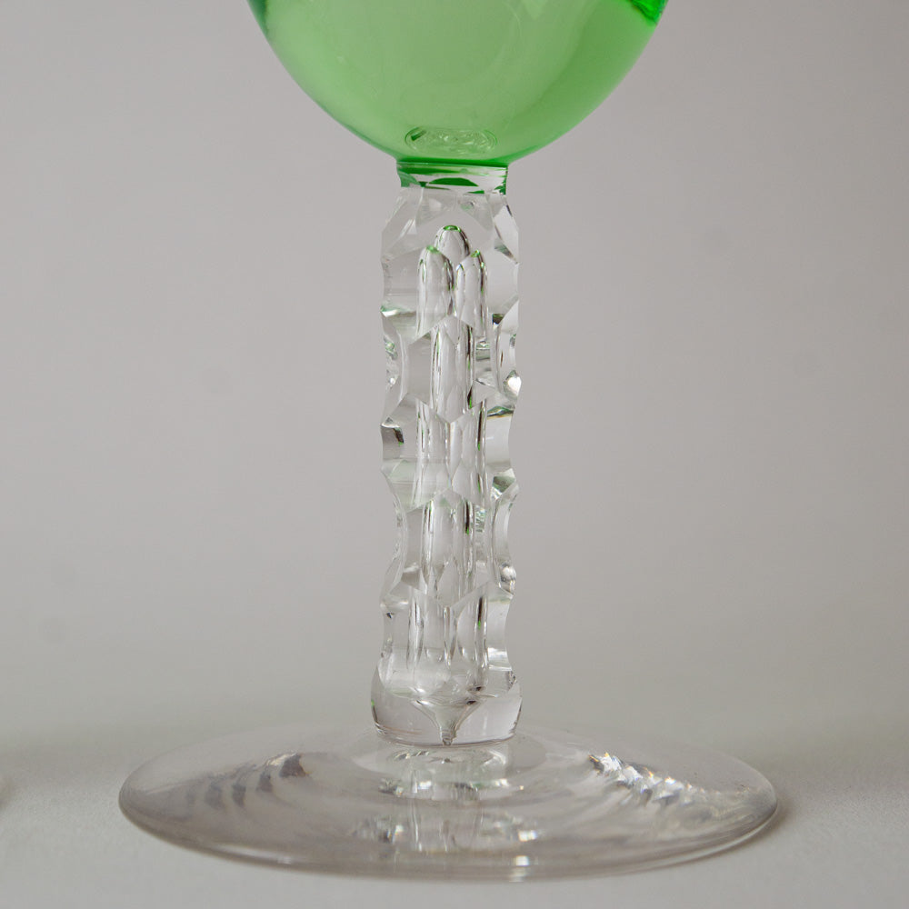 Set of Vintage French Wine Glasses