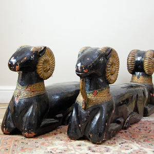 Extremely Rare Egyptian Two Headed Rams Sculptures