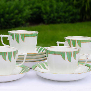 Set of 6 Coffee Cups & Saucers