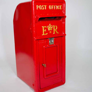 Red Pilar Box Cast Iron Post Box