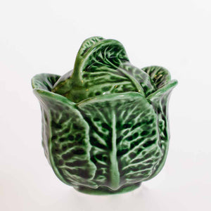 Cabbage Leaf Condiment Pot