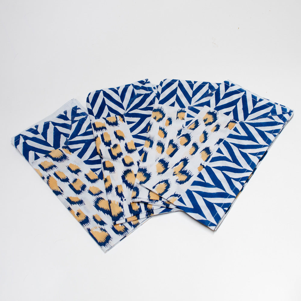 Beautiful Block Print Cotton Napkins